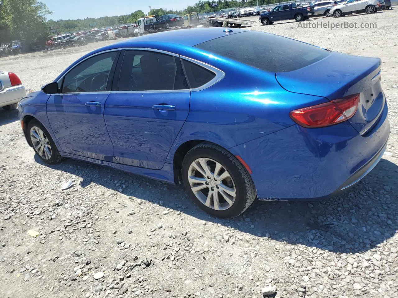 2015 Chrysler 200 Limited Blue vin: 1C3CCCAB0FN723434