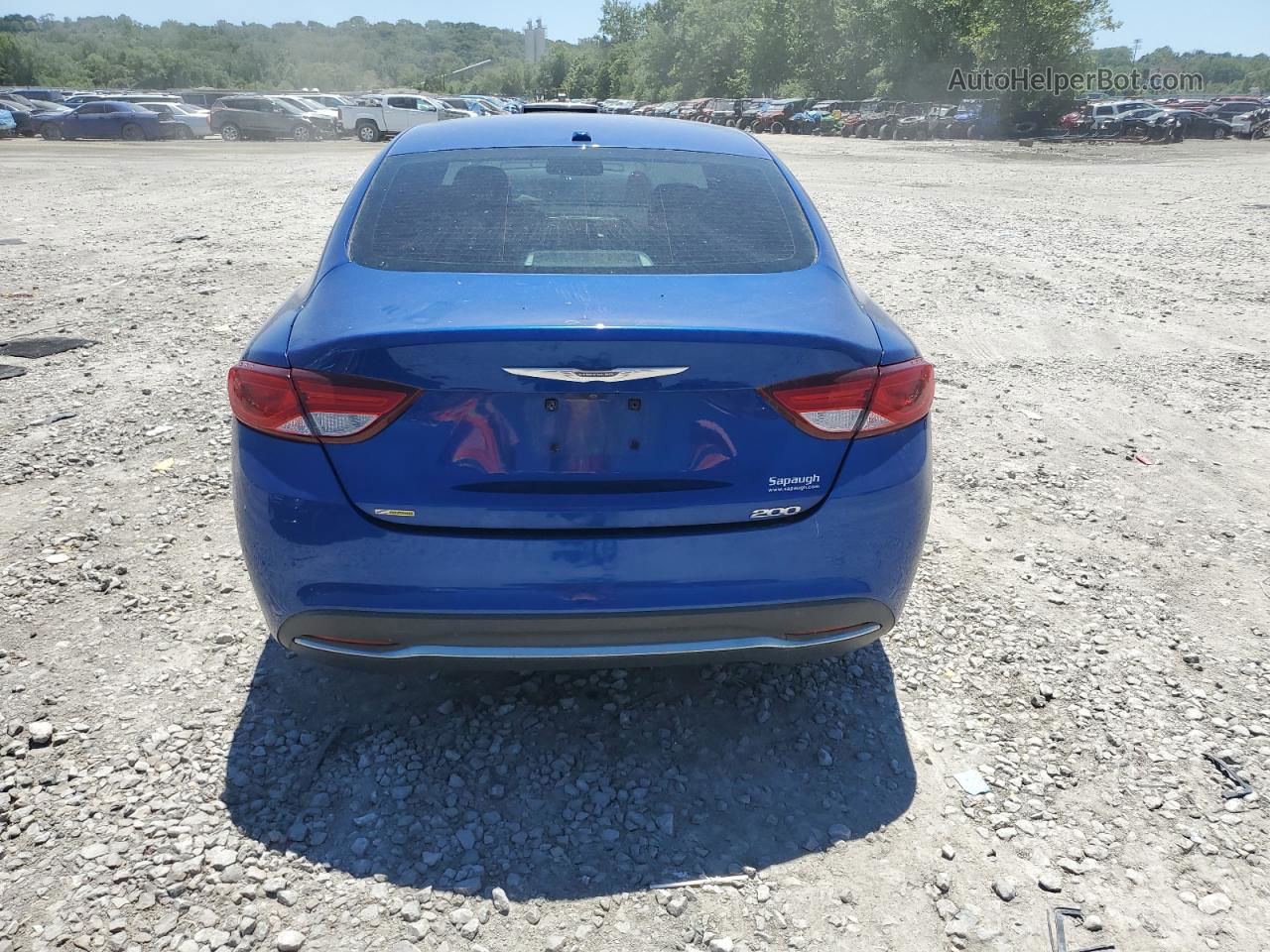 2015 Chrysler 200 Limited Blue vin: 1C3CCCAB0FN723434