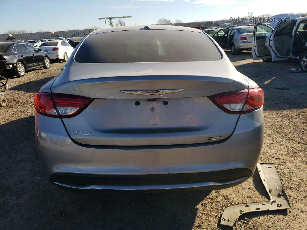 2015 Chrysler 200 Limited Серебряный vin: 1C3CCCAB0FN727872