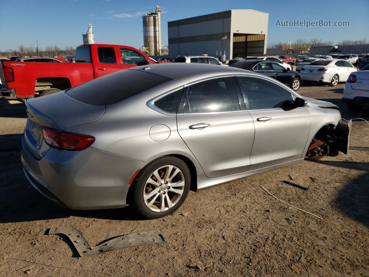 2015 Chrysler 200 Limited Серебряный vin: 1C3CCCAB0FN727872