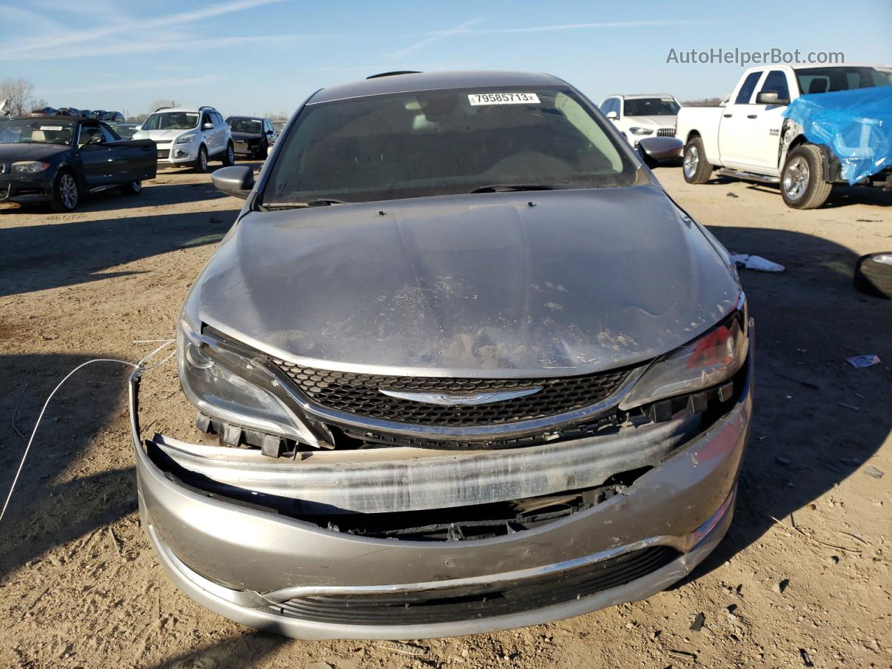 2015 Chrysler 200 Limited Silver vin: 1C3CCCAB0FN727872