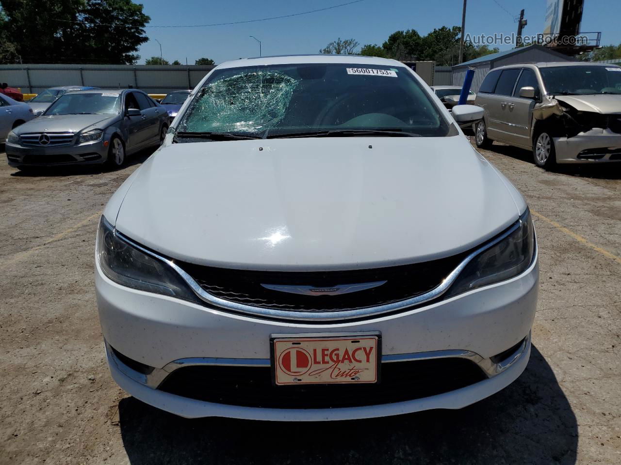 2015 Chrysler 200 Limited White vin: 1C3CCCAB0FN728259