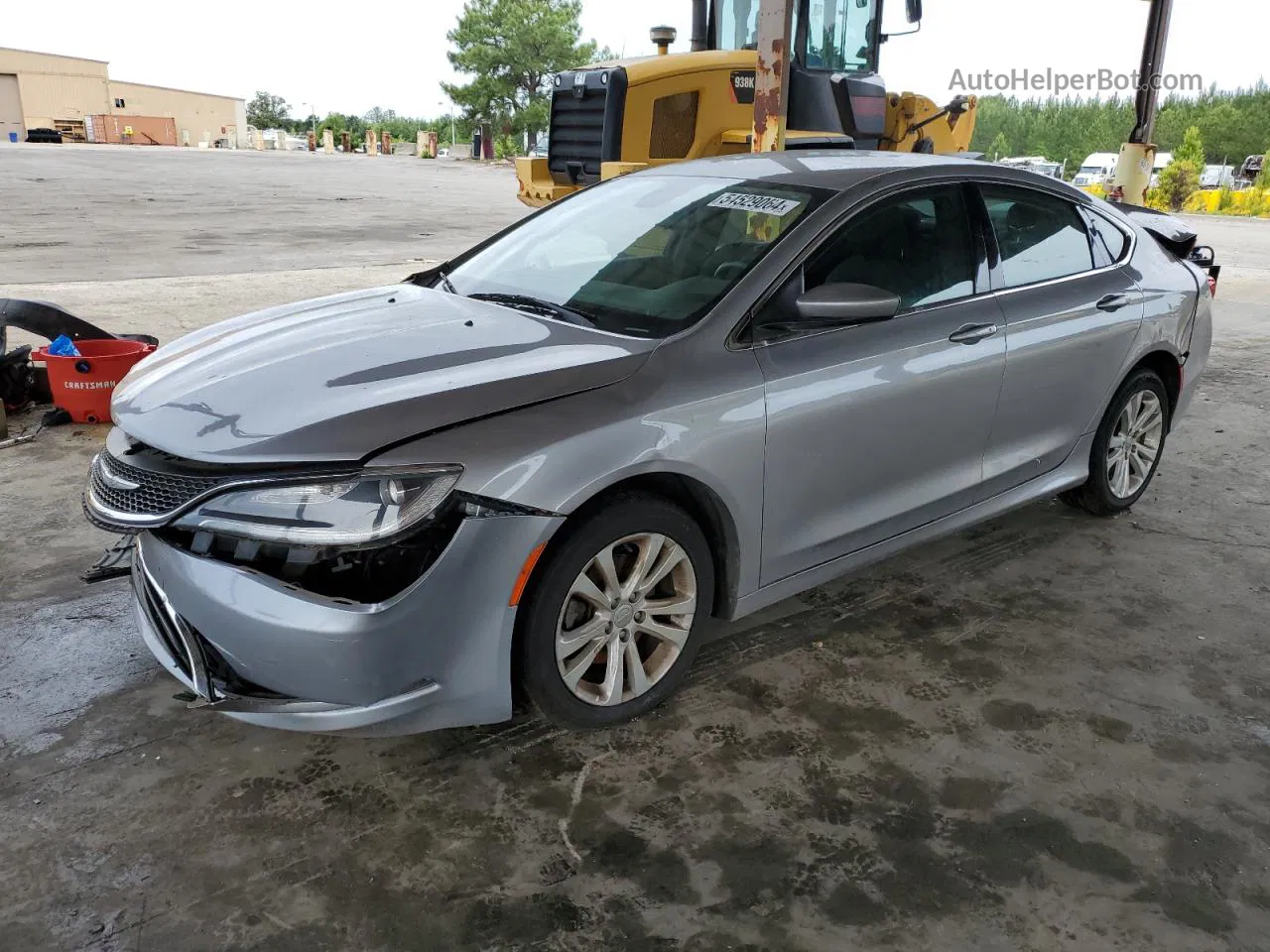 2015 Chrysler 200 Limited Silver vin: 1C3CCCAB0FN750858