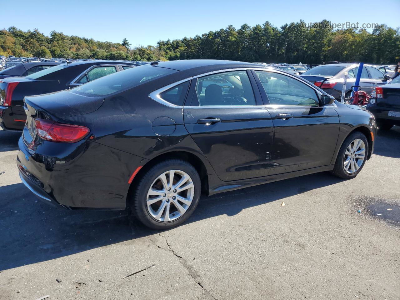 2016 Chrysler 200 Limited Black vin: 1C3CCCAB0GN101434