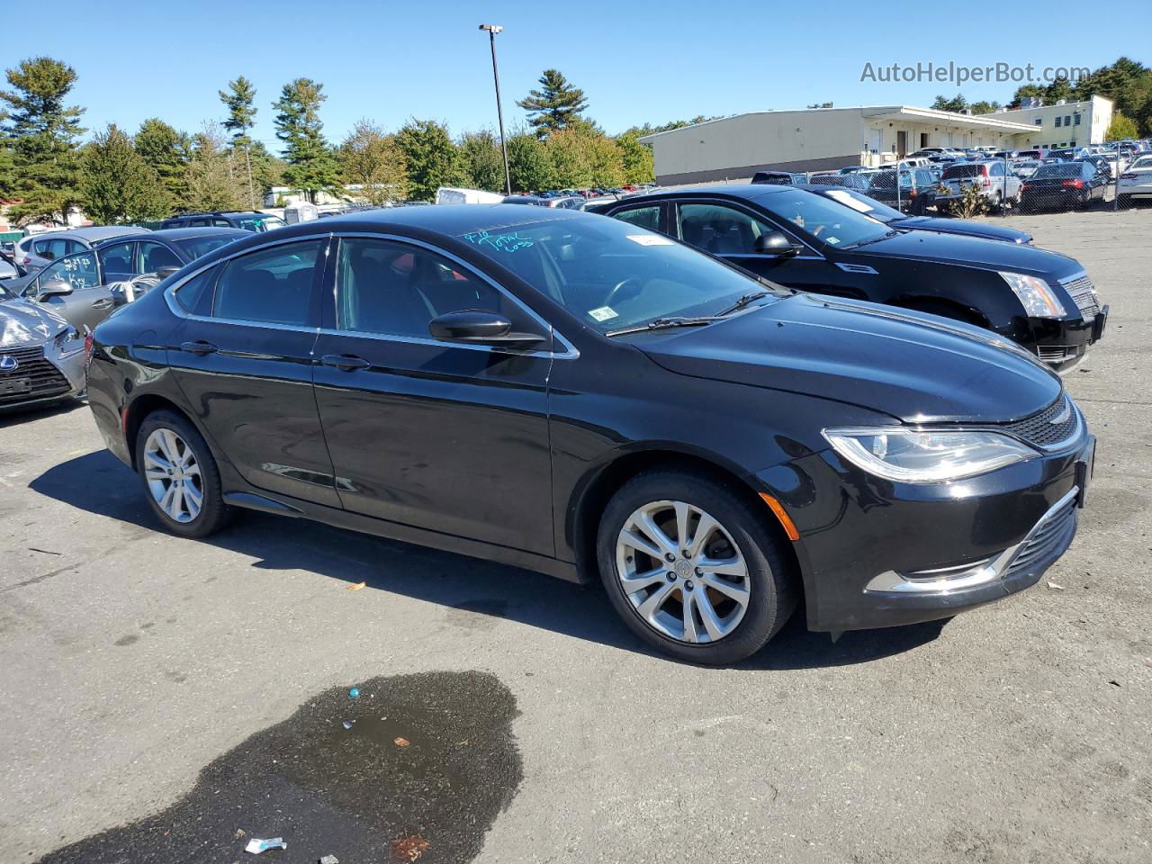 2016 Chrysler 200 Limited Black vin: 1C3CCCAB0GN101434