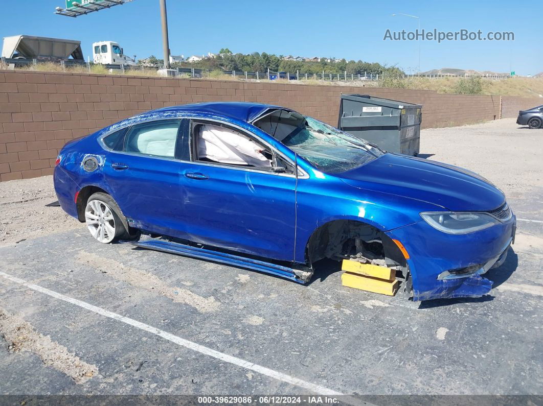 2016 Chrysler 200 Limited Blue vin: 1C3CCCAB0GN102275