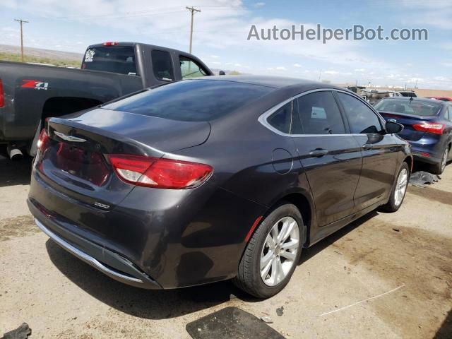 2016 Chrysler 200 Limited Gray vin: 1C3CCCAB0GN107489