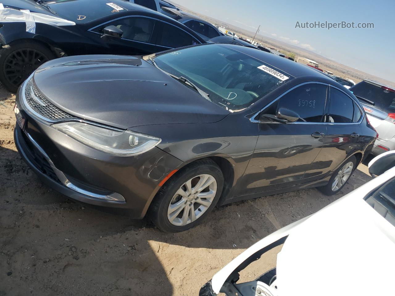 2016 Chrysler 200 Limited Серый vin: 1C3CCCAB0GN107489