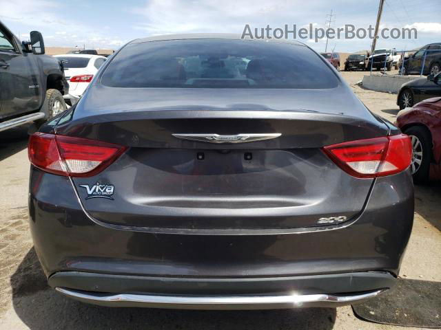 2016 Chrysler 200 Limited Gray vin: 1C3CCCAB0GN107489