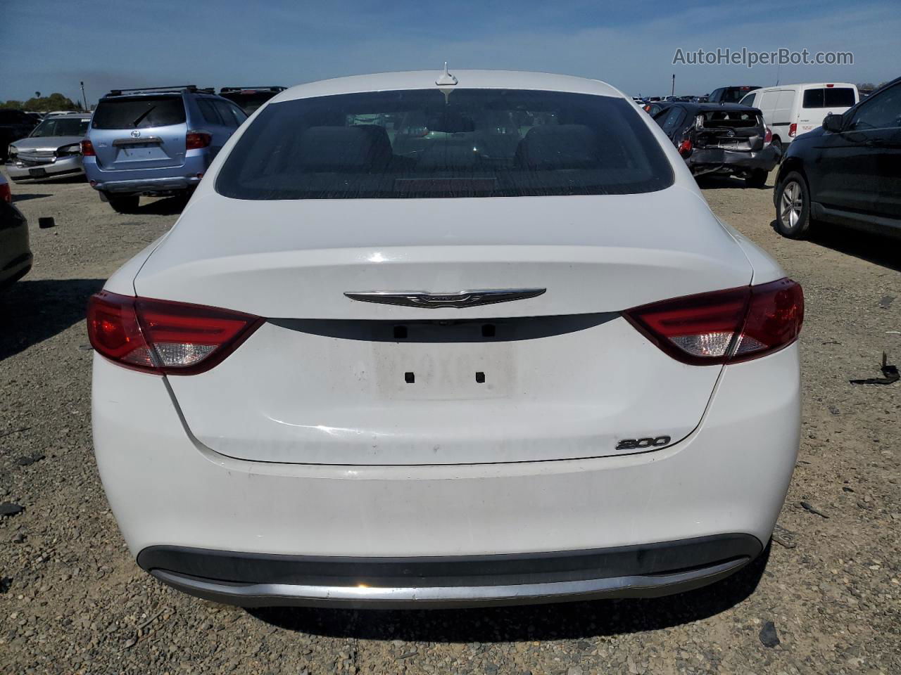 2016 Chrysler 200 Limited White vin: 1C3CCCAB0GN107993