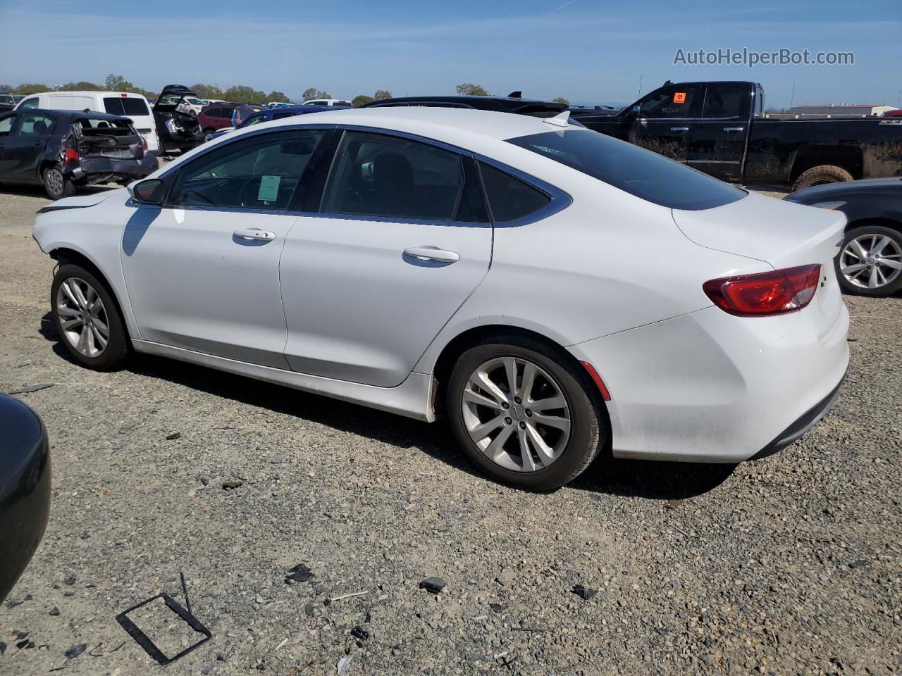 2016 Chrysler 200 Limited White vin: 1C3CCCAB0GN107993