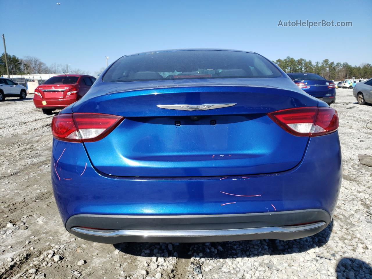 2016 Chrysler 200 Limited Blue vin: 1C3CCCAB0GN108478