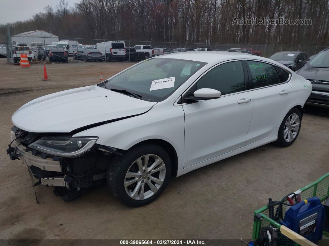 2016 Chrysler 200 Limited White vin: 1C3CCCAB0GN117259