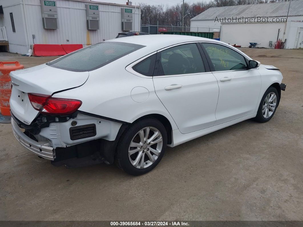 2016 Chrysler 200 Limited White vin: 1C3CCCAB0GN117259