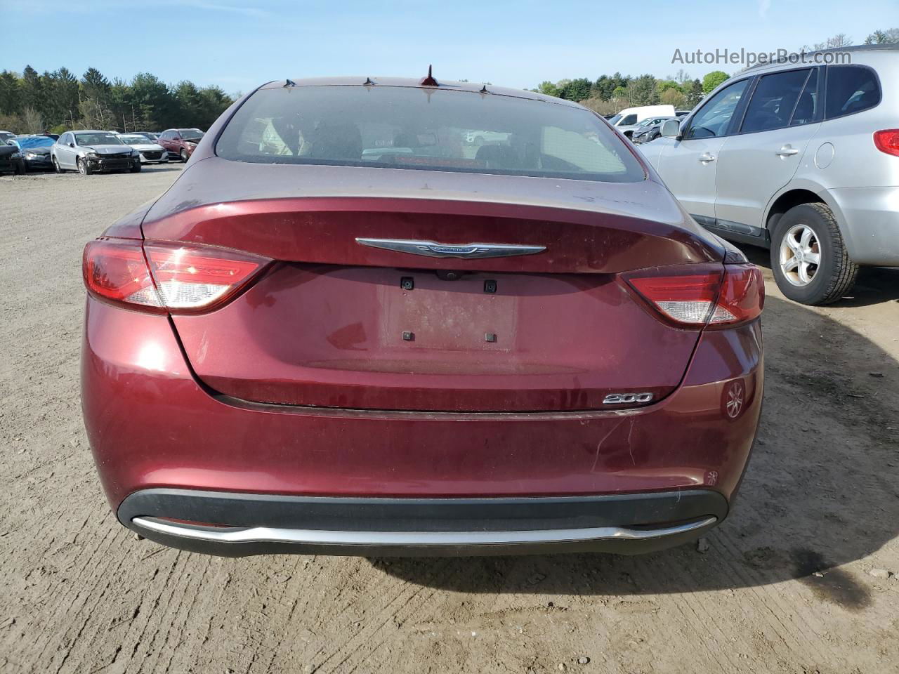 2016 Chrysler 200 Limited Maroon vin: 1C3CCCAB0GN121280