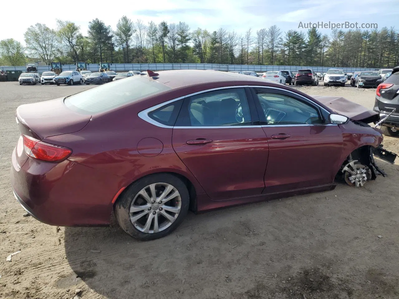 2016 Chrysler 200 Limited Maroon vin: 1C3CCCAB0GN121280