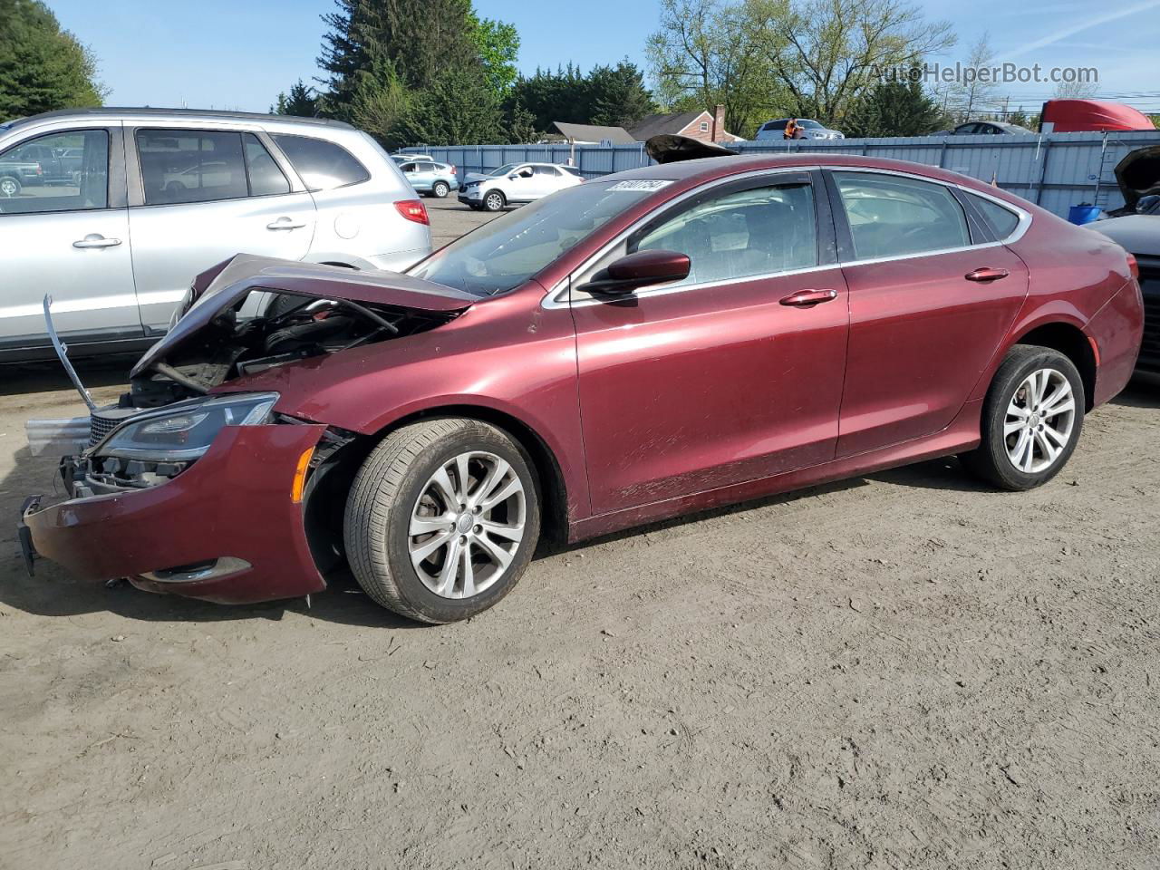 2016 Chrysler 200 Limited Maroon vin: 1C3CCCAB0GN121280