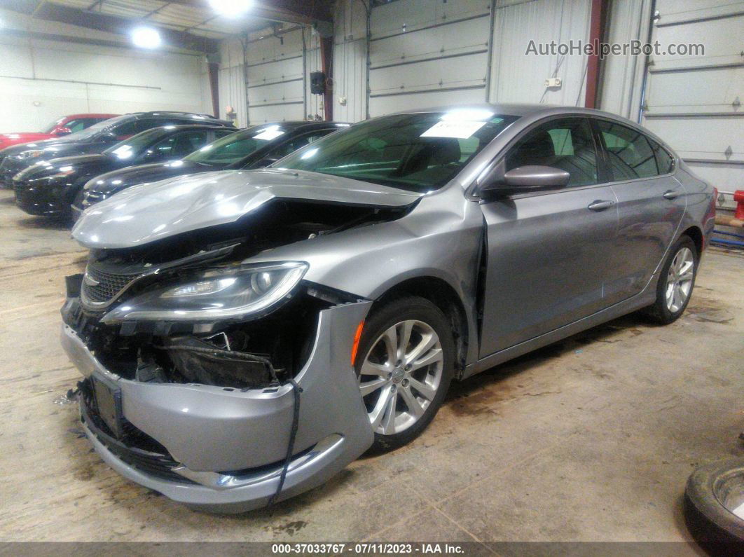 2016 Chrysler 200 Limited Gray vin: 1C3CCCAB0GN127046