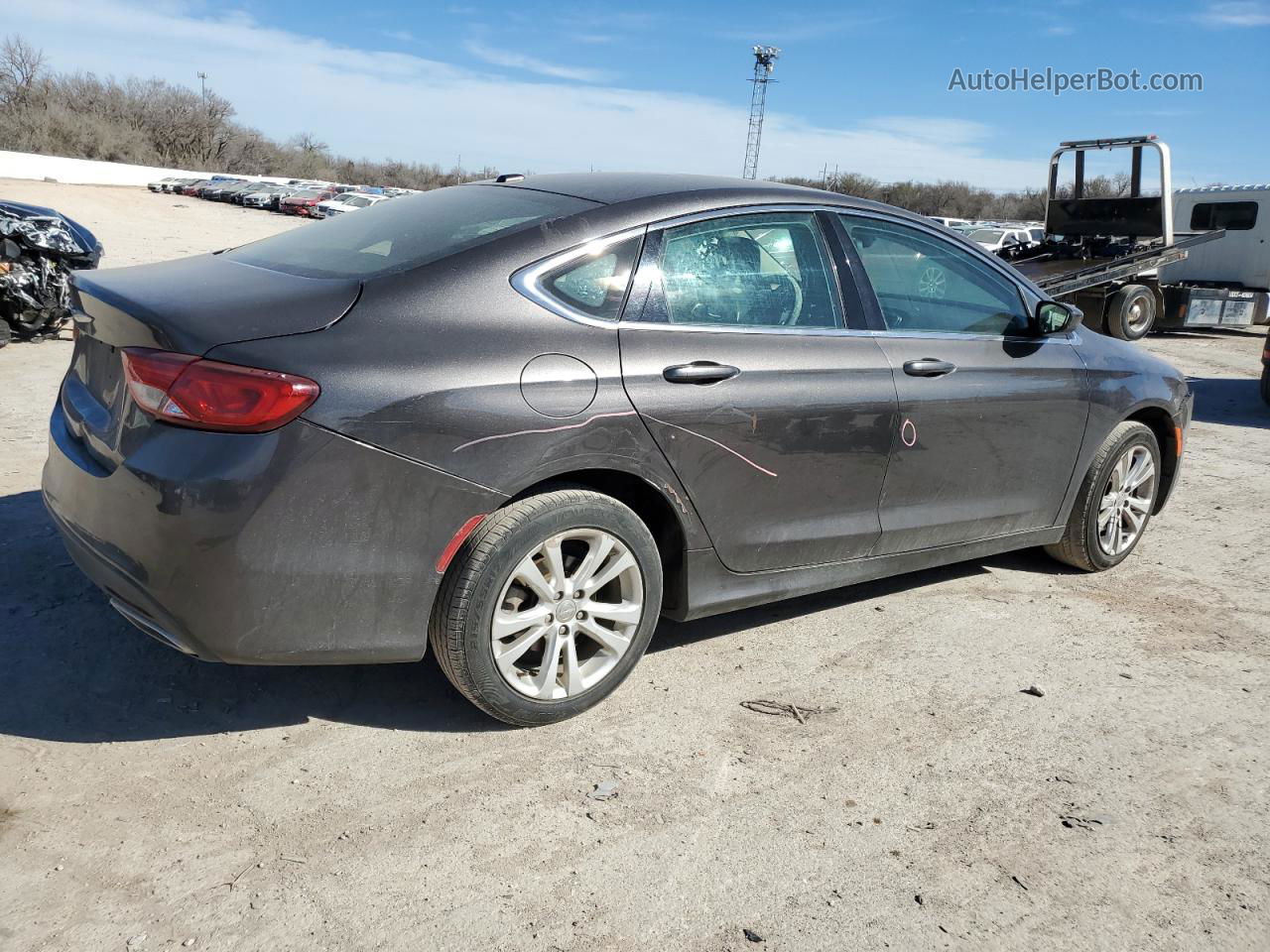 2016 Chrysler 200 Limited Серый vin: 1C3CCCAB0GN131985