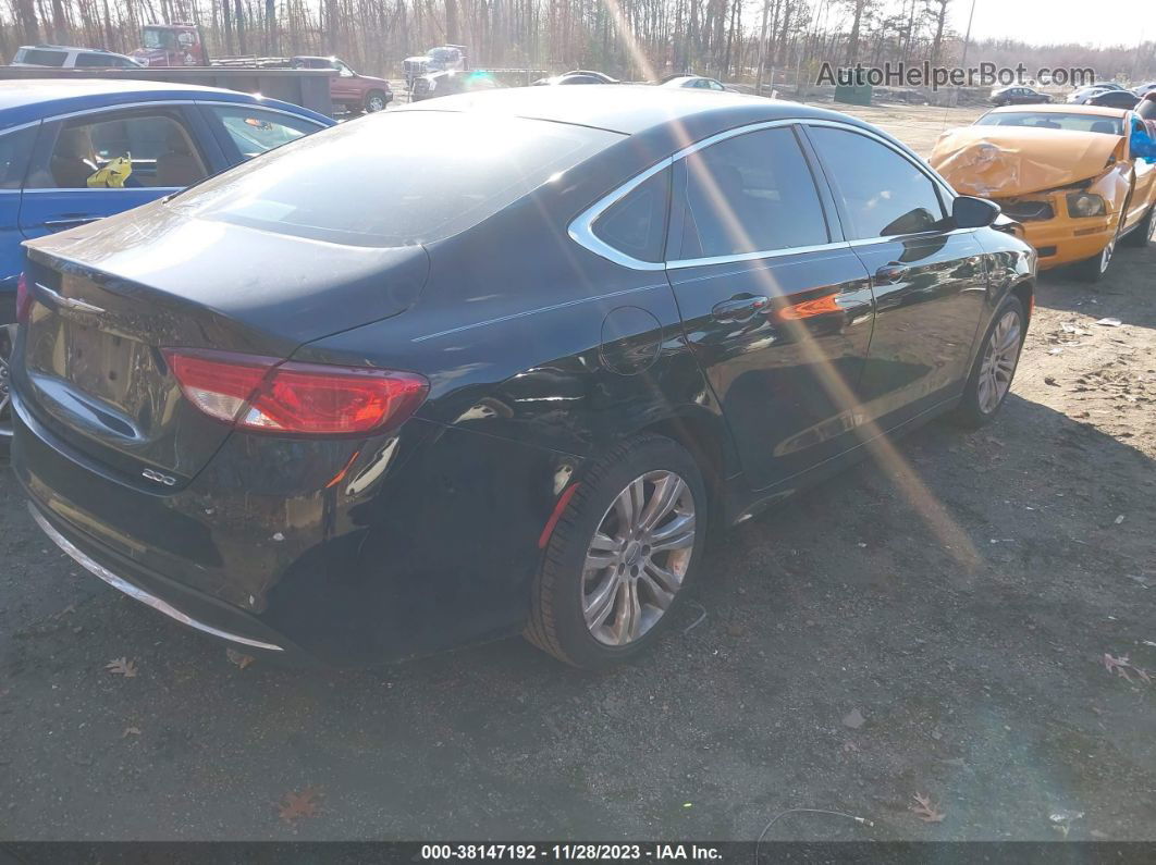 2016 Chrysler 200 Limited Black vin: 1C3CCCAB0GN134451