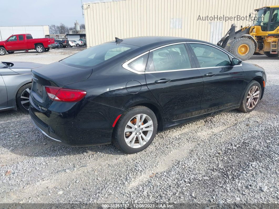 2016 Chrysler 200 Limited Black vin: 1C3CCCAB0GN137401