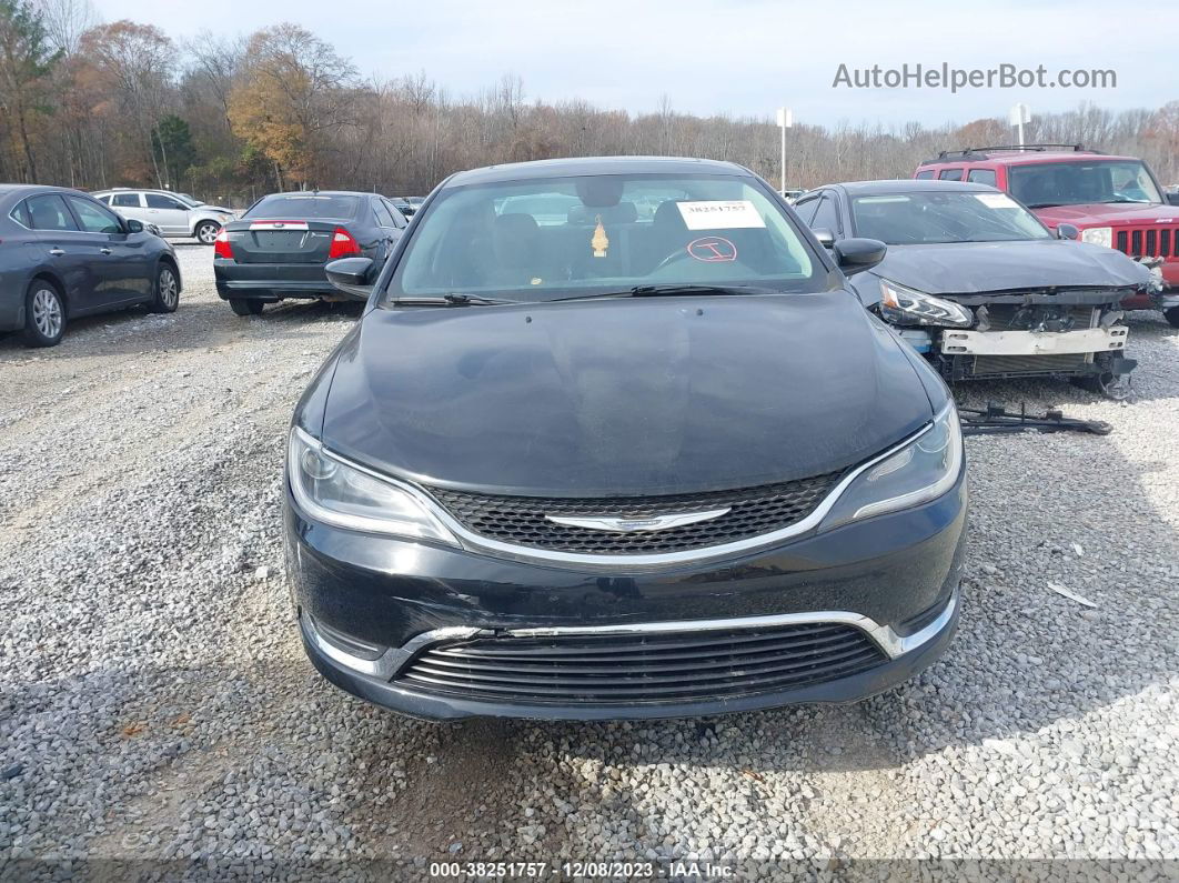 2016 Chrysler 200 Limited Black vin: 1C3CCCAB0GN137401