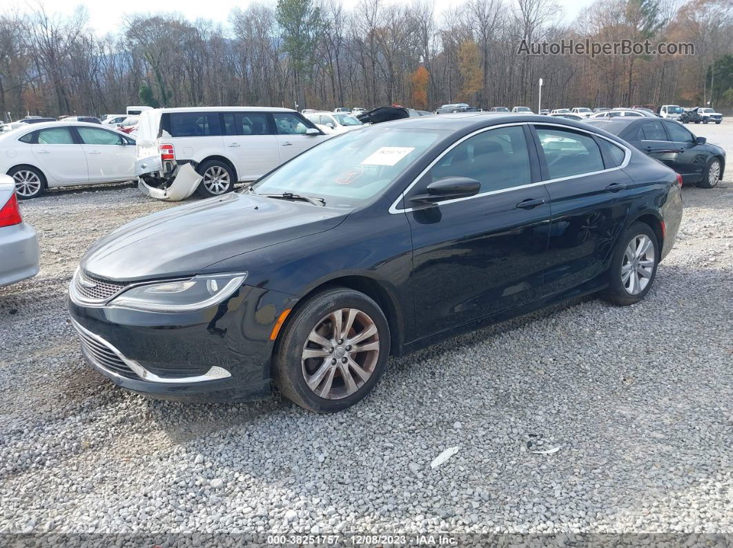 2016 Chrysler 200 Limited Black vin: 1C3CCCAB0GN137401