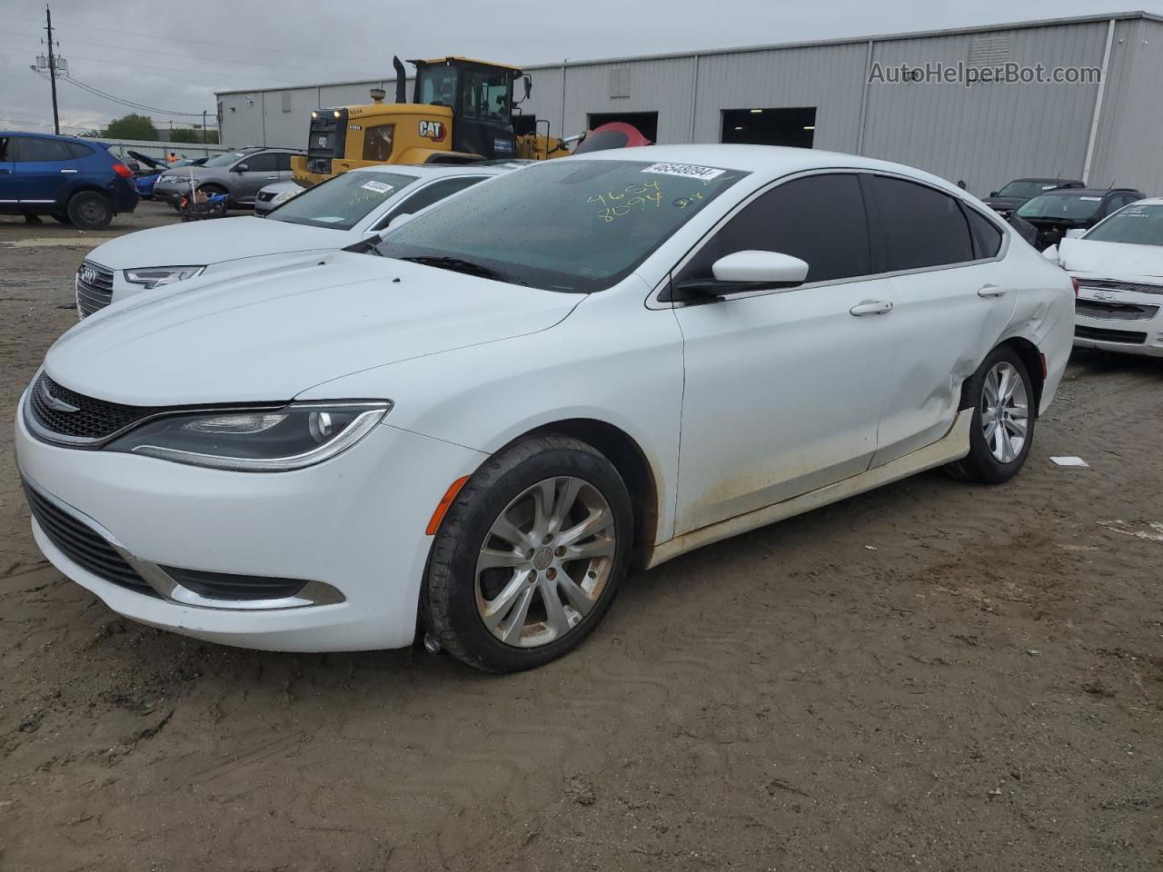 2016 Chrysler 200 Limited White vin: 1C3CCCAB0GN140976