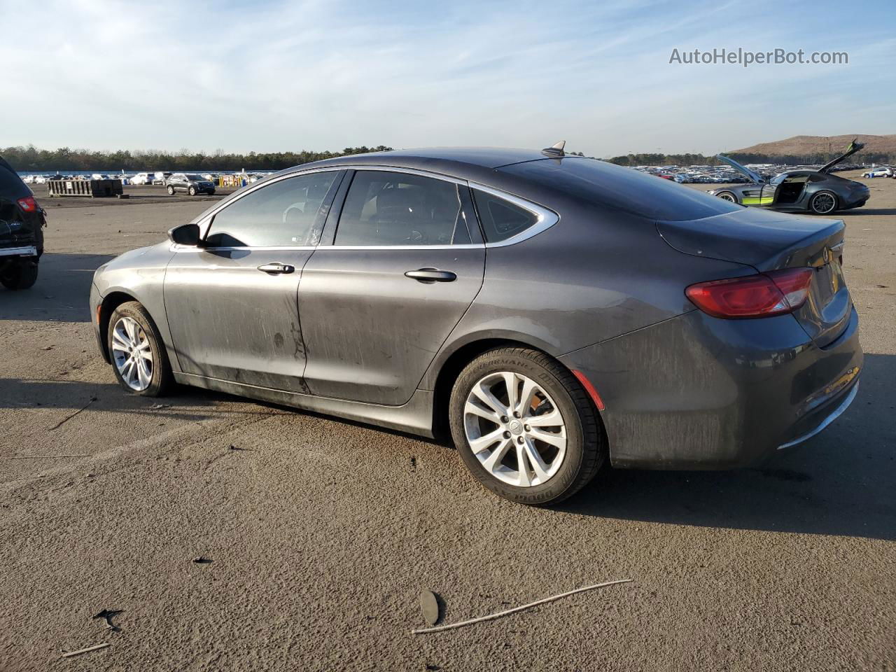 2016 Chrysler 200 Limited Gray vin: 1C3CCCAB0GN142470