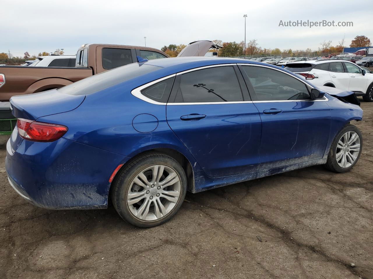 2016 Chrysler 200 Limited Blue vin: 1C3CCCAB0GN147295