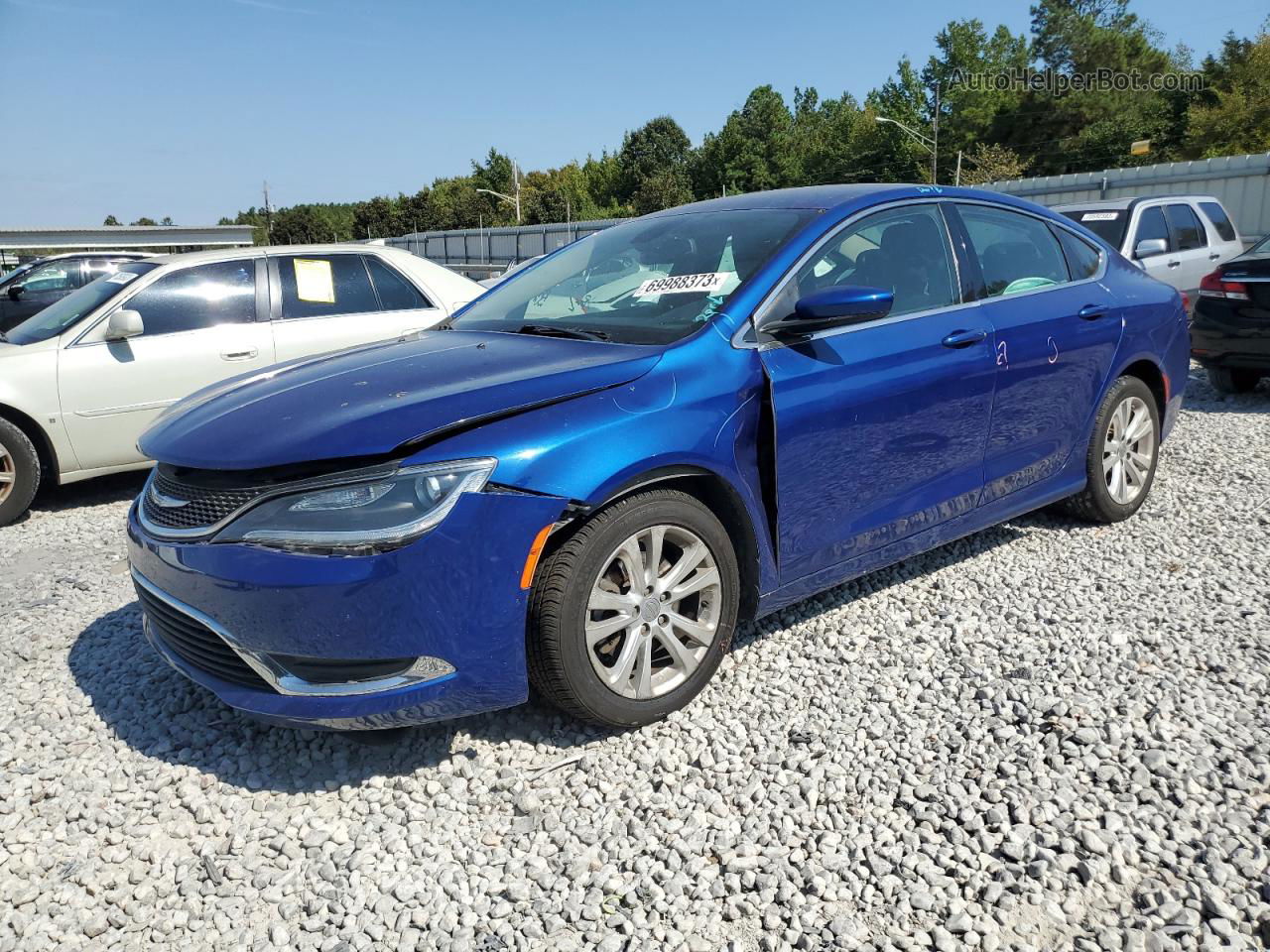 2016 Chrysler 200 Limited Blue vin: 1C3CCCAB0GN152223