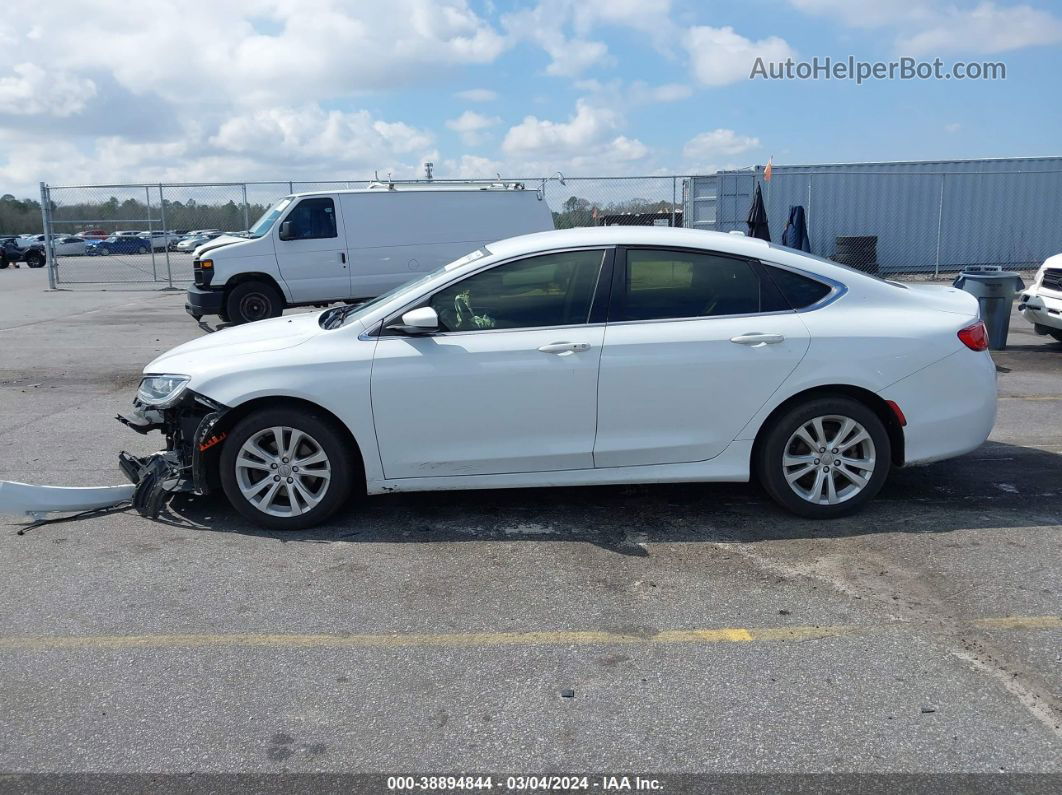 2016 Chrysler 200 Limited White vin: 1C3CCCAB0GN152738