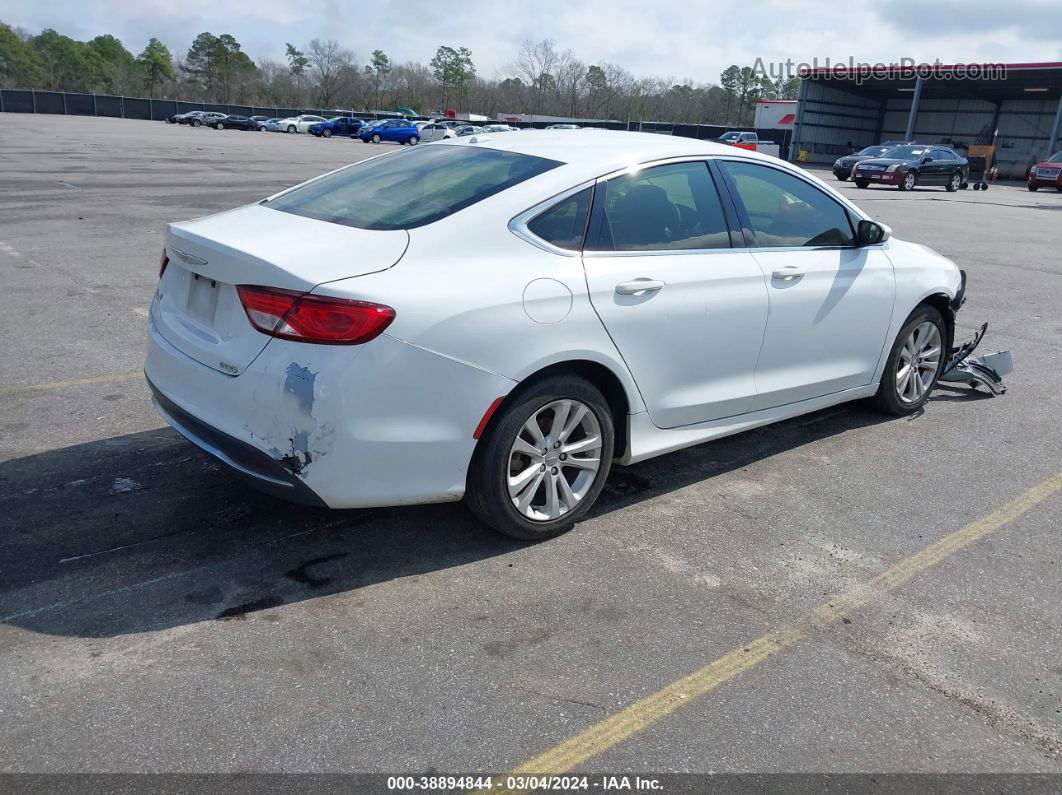 2016 Chrysler 200 Limited Белый vin: 1C3CCCAB0GN152738