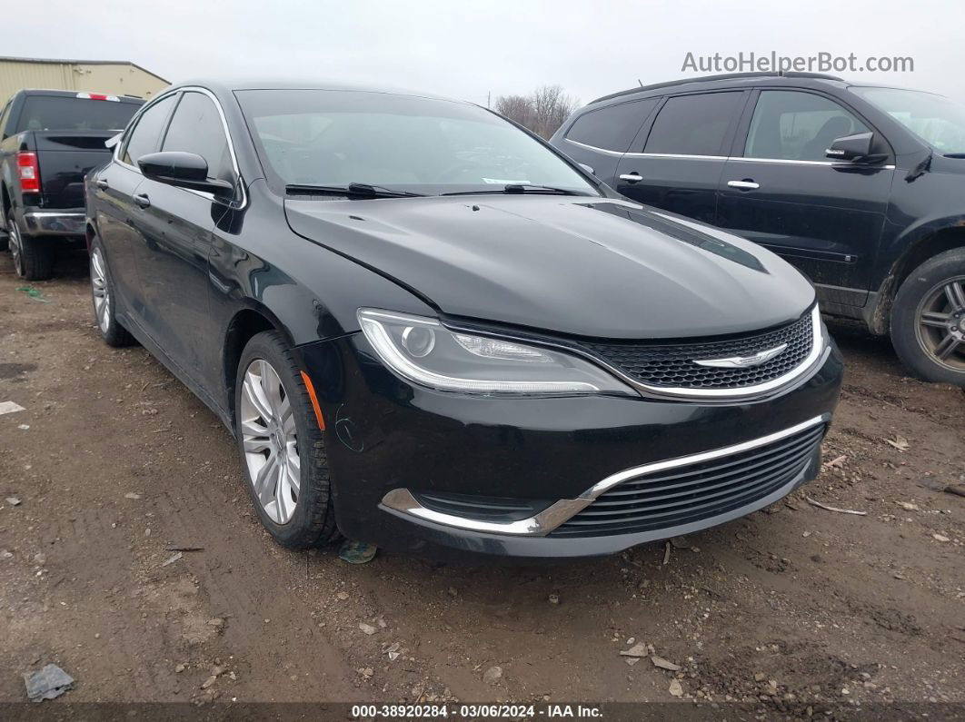 2016 Chrysler 200 Limited Black vin: 1C3CCCAB0GN153694