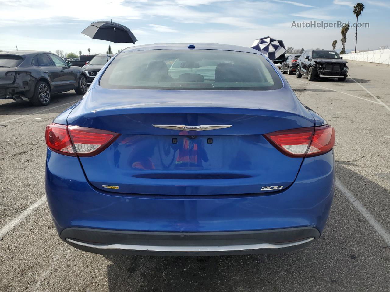 2016 Chrysler 200 Limited Blue vin: 1C3CCCAB0GN154215