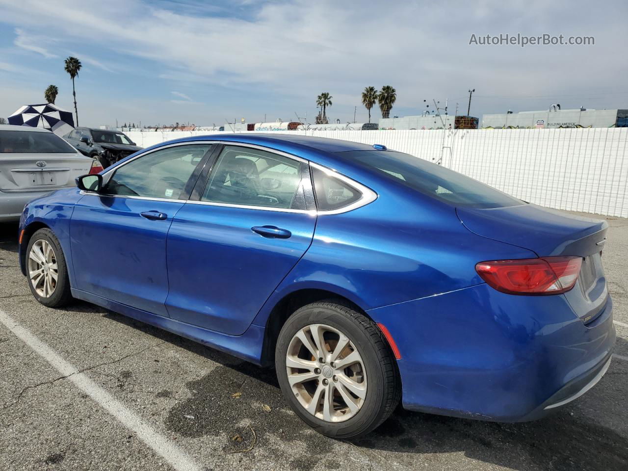 2016 Chrysler 200 Limited Blue vin: 1C3CCCAB0GN154215