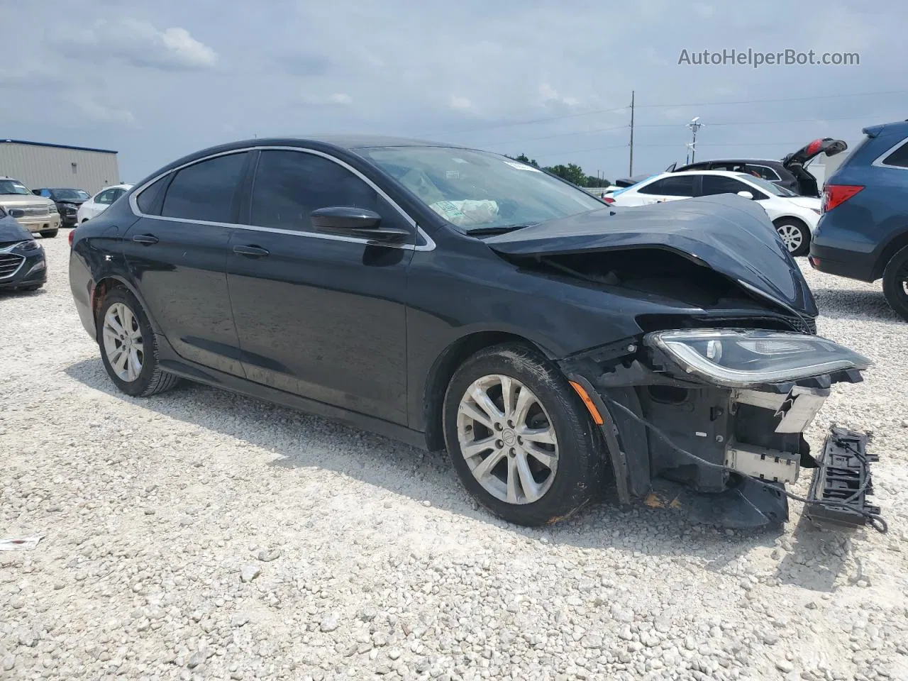 2016 Chrysler 200 Limited Black vin: 1C3CCCAB0GN155560