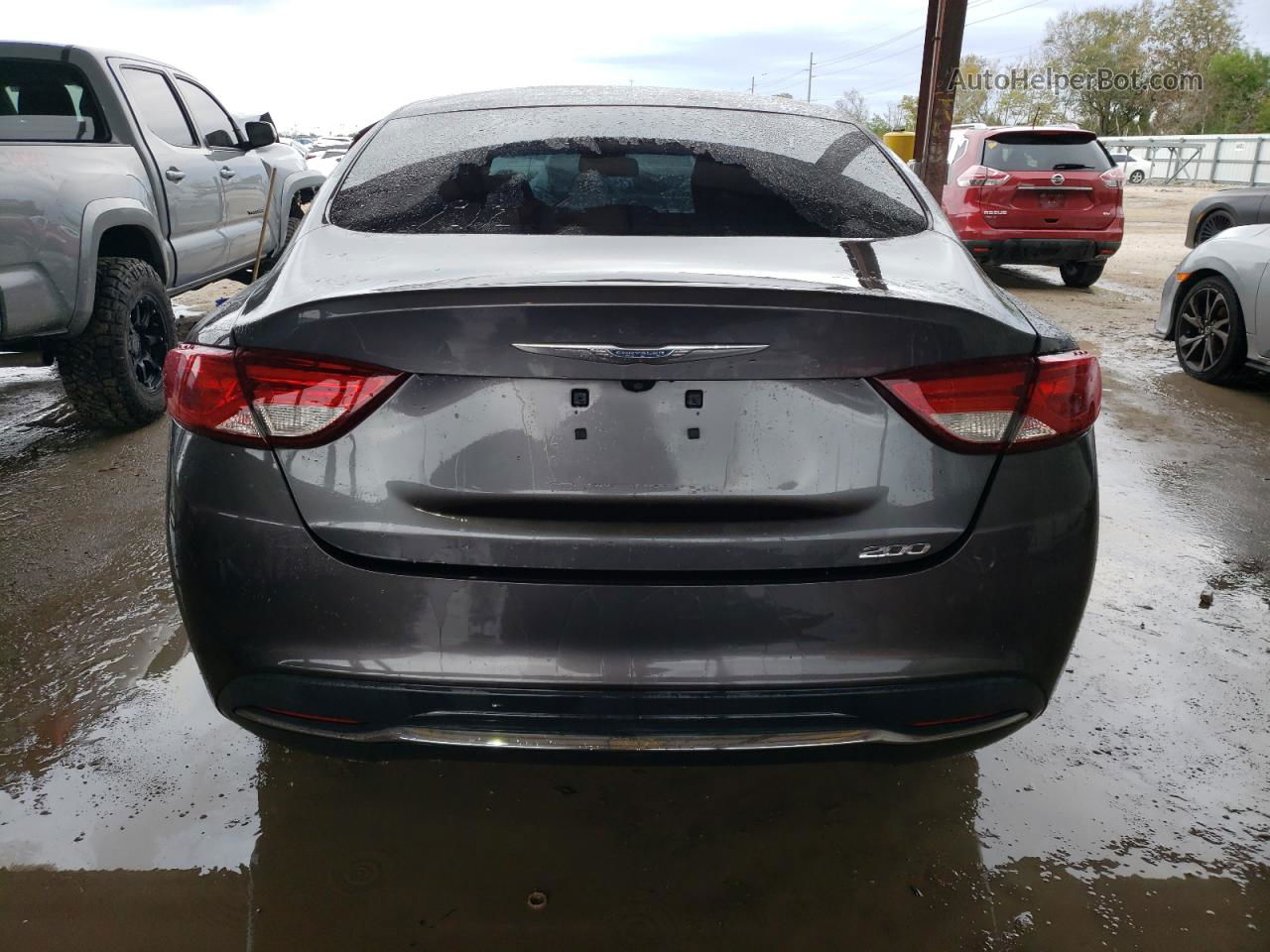 2016 Chrysler 200 Limited Серый vin: 1C3CCCAB0GN165599