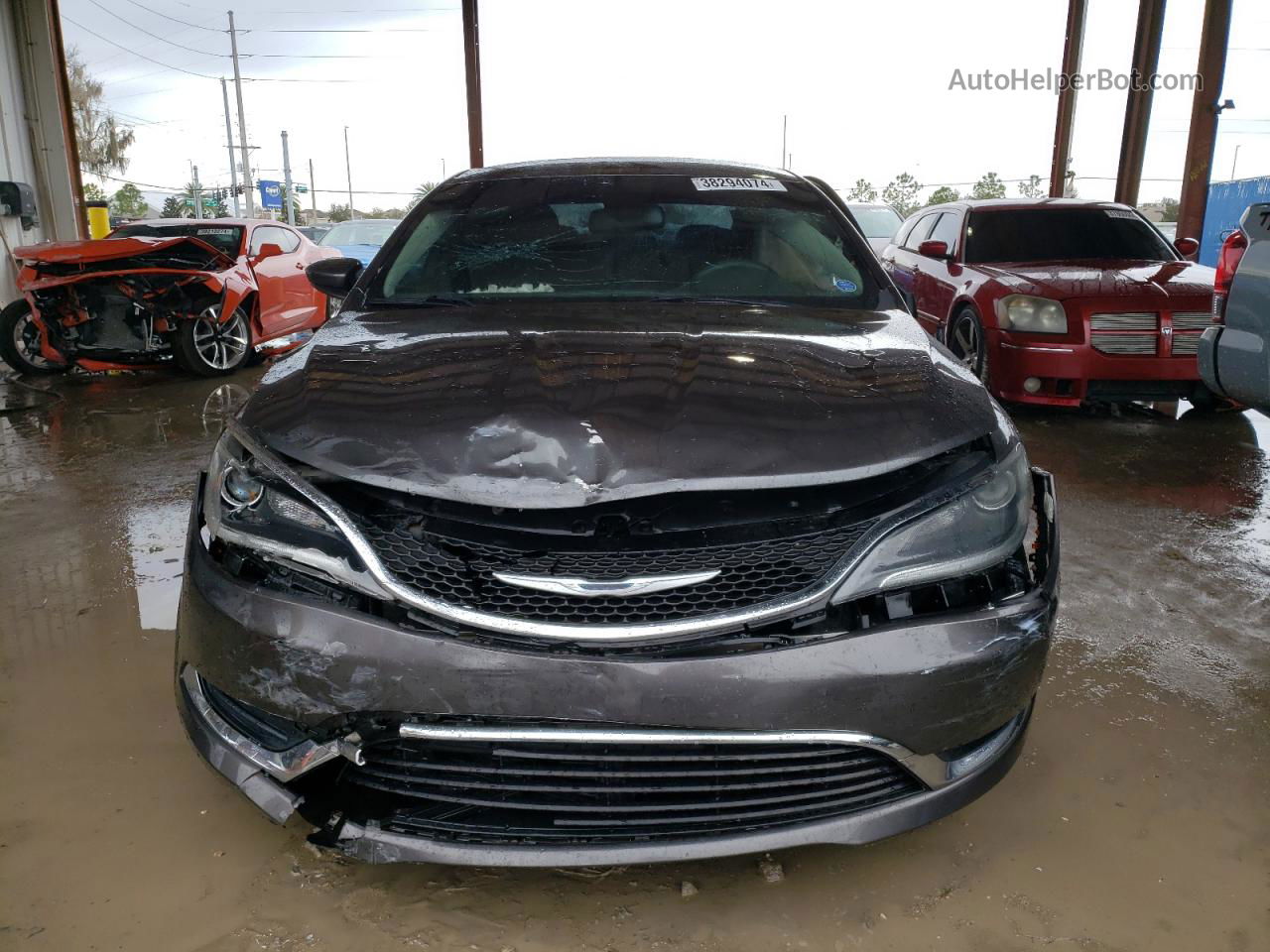 2016 Chrysler 200 Limited Серый vin: 1C3CCCAB0GN165599