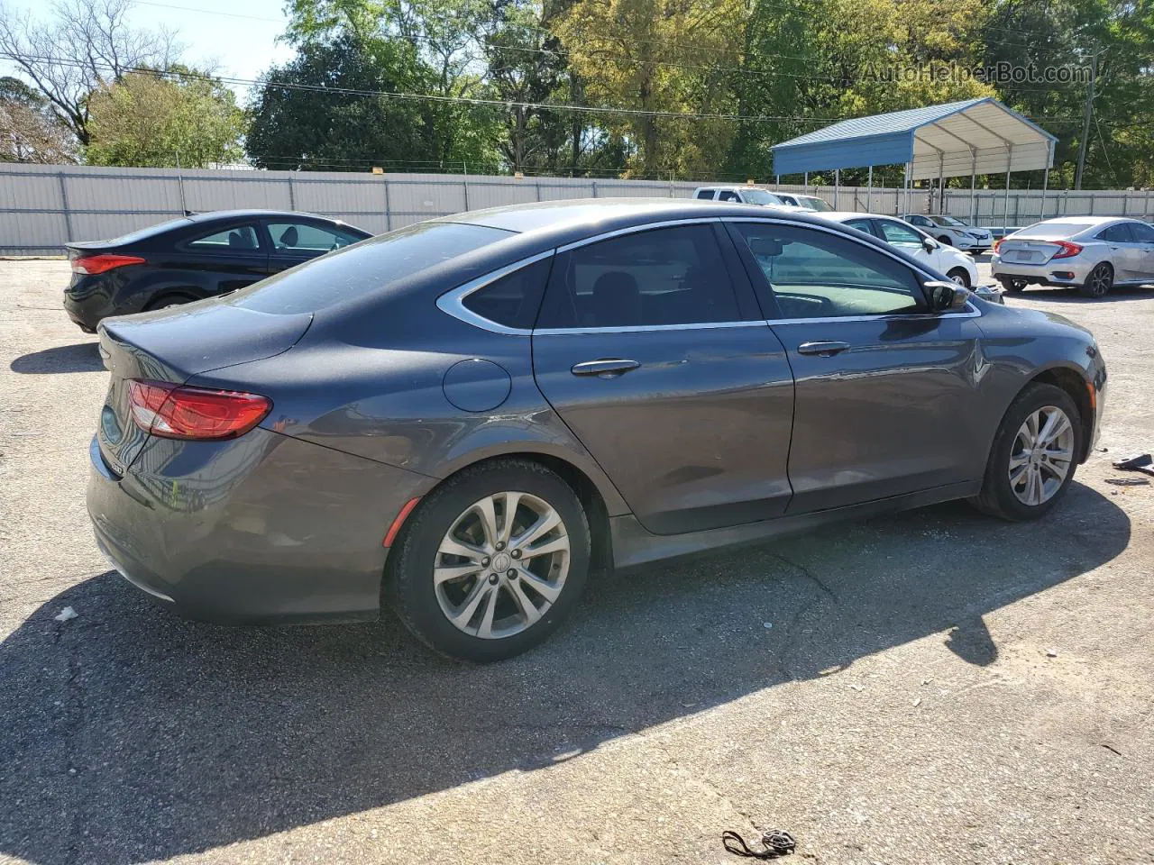 2016 Chrysler 200 Limited Charcoal vin: 1C3CCCAB0GN181236