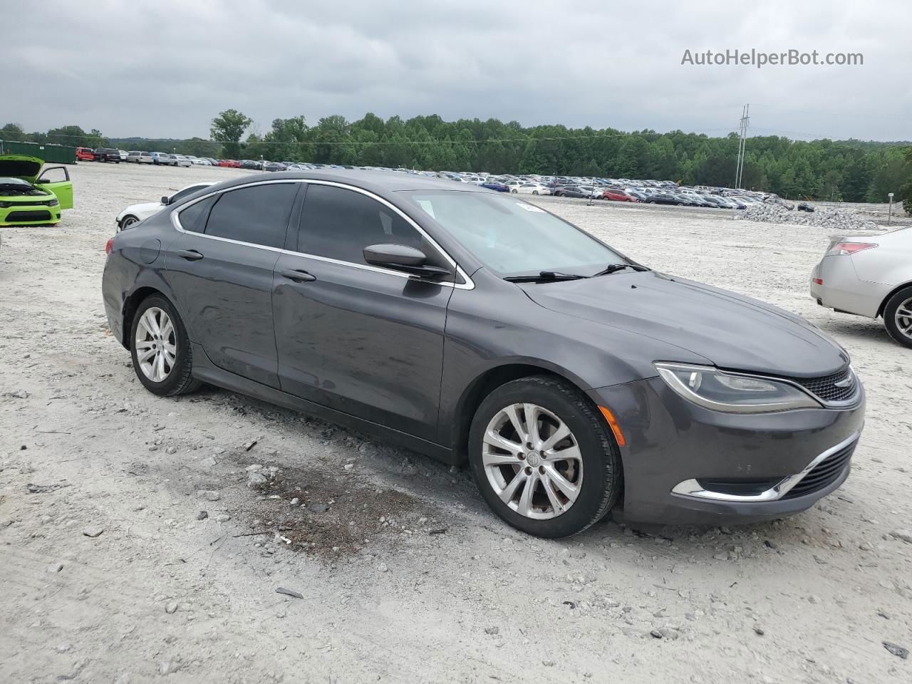 2016 Chrysler 200 Limited Charcoal vin: 1C3CCCAB0GN188669