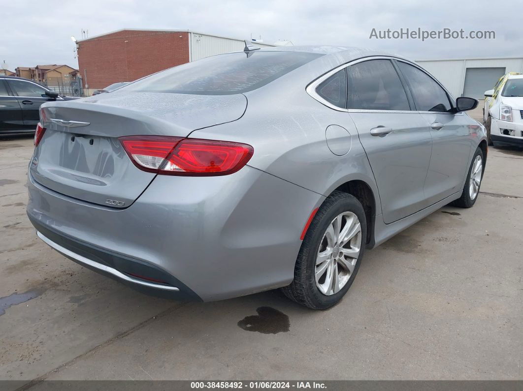 2017 Chrysler 200 Limited Platinum Silver vin: 1C3CCCAB0HN502614