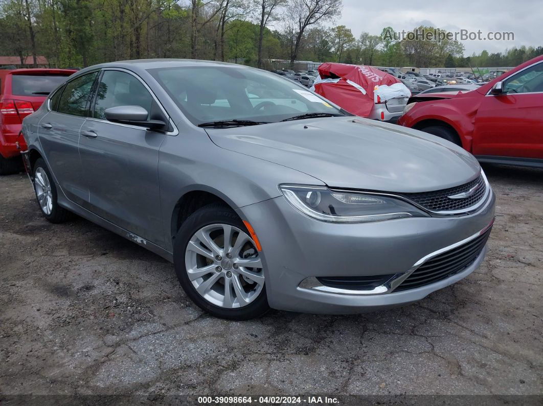 2017 Chrysler 200 Limited Platinum Серебряный vin: 1C3CCCAB0HN505674