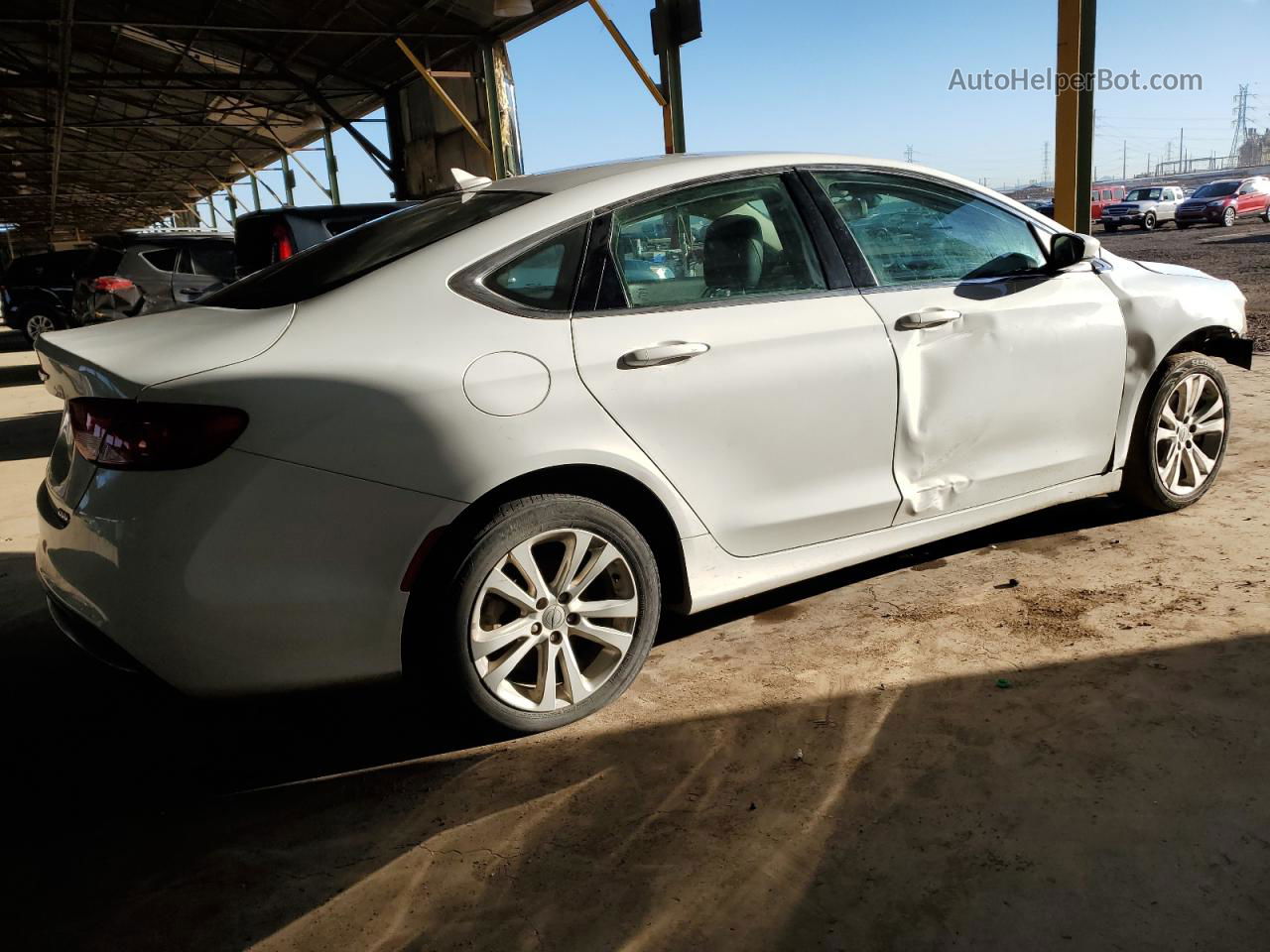 2017 Chrysler 200 Limited White vin: 1C3CCCAB0HN508980