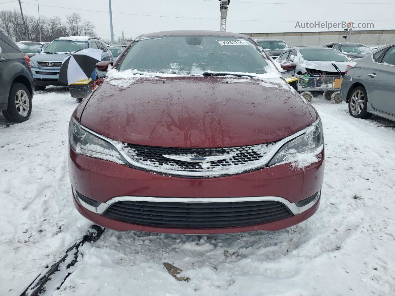 2017 Chrysler 200 Limited Red vin: 1C3CCCAB0HN511958