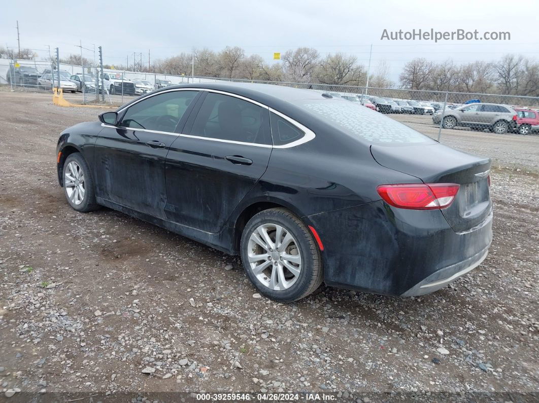 2015 Chrysler 200 Limited Black vin: 1C3CCCAB1FN504031