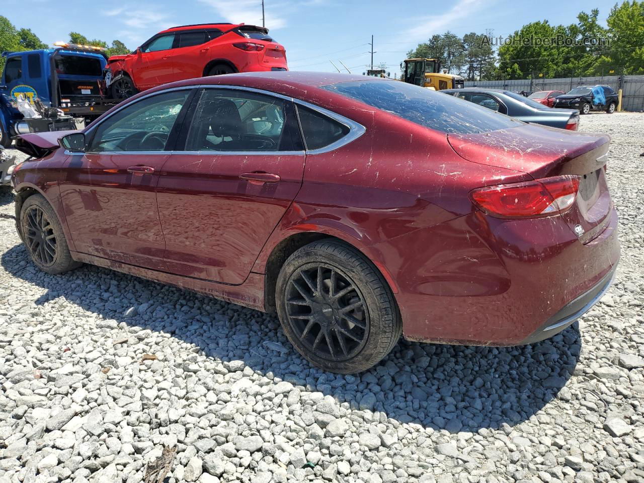 2015 Chrysler 200 Limited Burgundy vin: 1C3CCCAB1FN535554