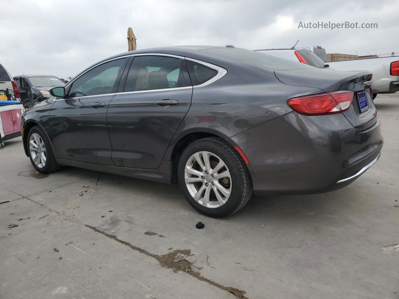 2015 Chrysler 200 Limited Gray vin: 1C3CCCAB1FN543184