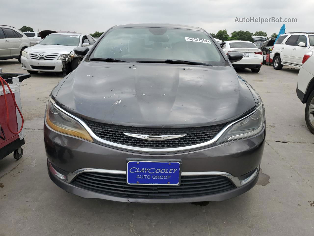 2015 Chrysler 200 Limited Gray vin: 1C3CCCAB1FN543184