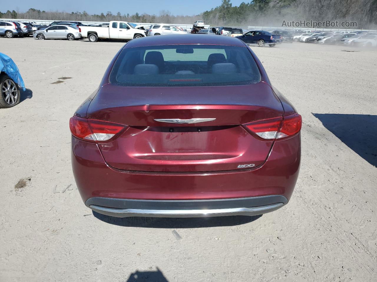 2015 Chrysler 200 Limited Бордовый vin: 1C3CCCAB1FN571275